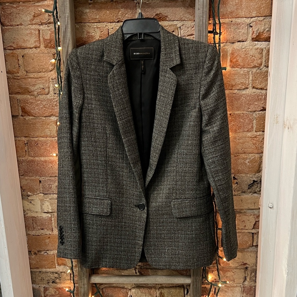 BCBGMaxAzria Charcoal Gray Blazer